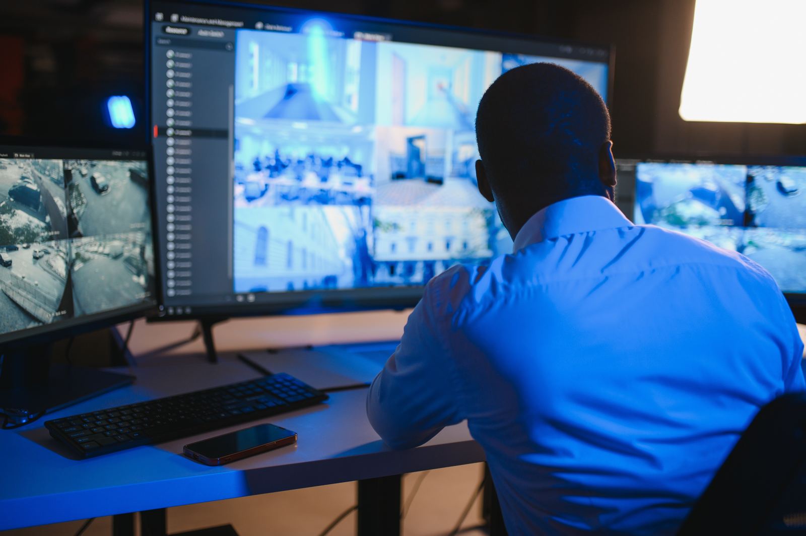 Video monitoring screens